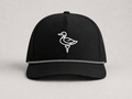The Duck Hook - Stroke Logo - Black Roped Performance Hat