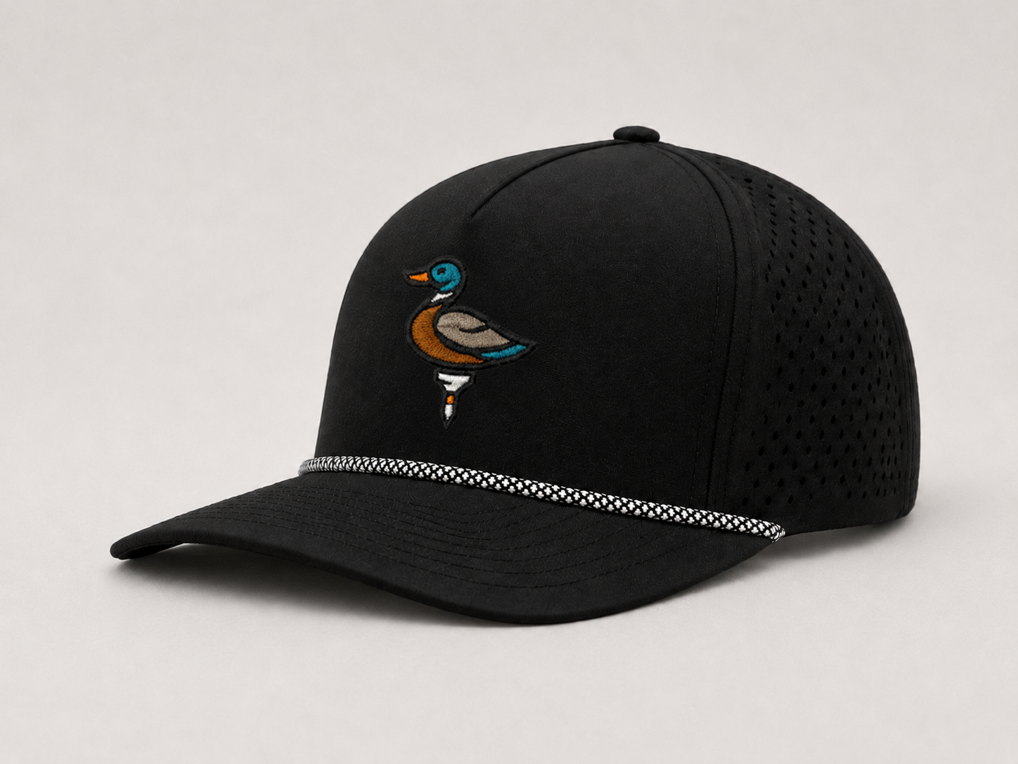 The Duck Hook - Black Roped Performance Hat