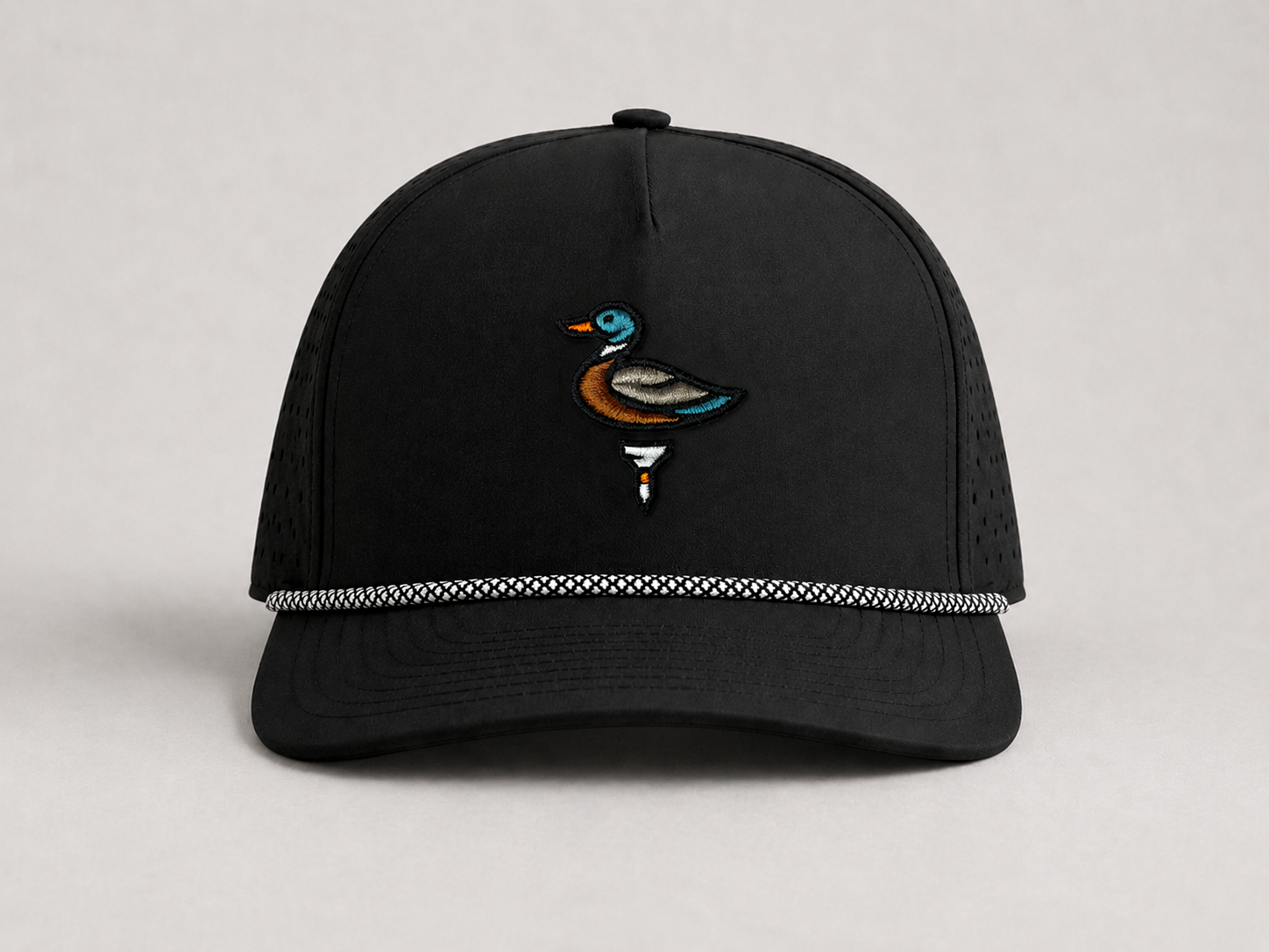 The Duck Hook - Black Roped Performance Hat