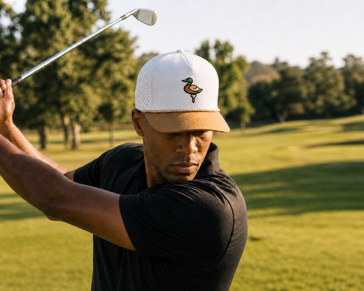 The Sandbar - White & Camel Roped Performance Hat