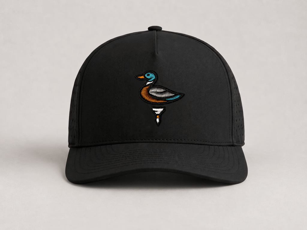 Little Duck Hook - Kids' Black Perforated Hat - The HRTLND