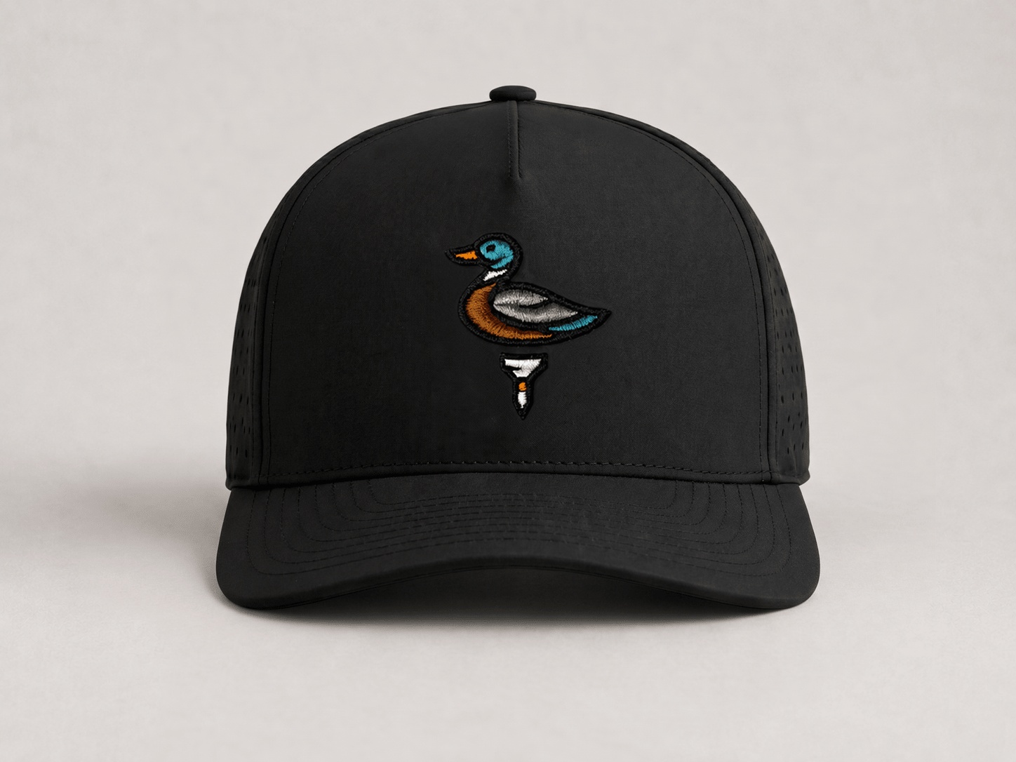 Little Duck Hook - Kids' Black Perforated Hat - The HRTLND