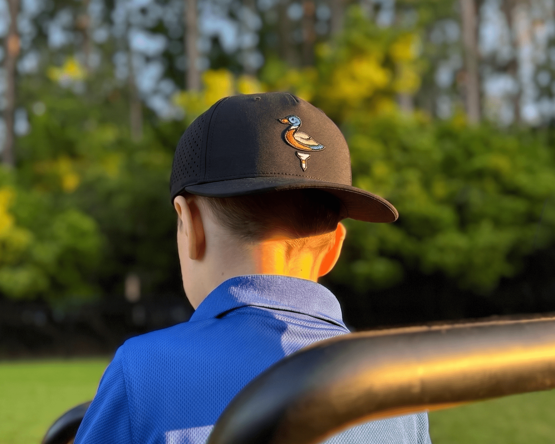 Little Duck Hook - Kids' Black Perforated Hat - The HRTLND
