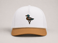 The Sandbar - White & Camel Roped Performance Hat - The HRTLND